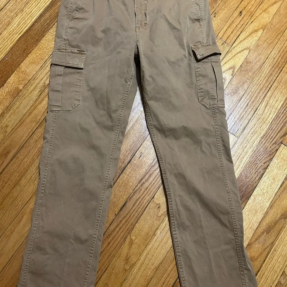 Carbon 2 Cobalt Mens Cargo Utility Pants Size 35 Tan Straight Leg Outdoors